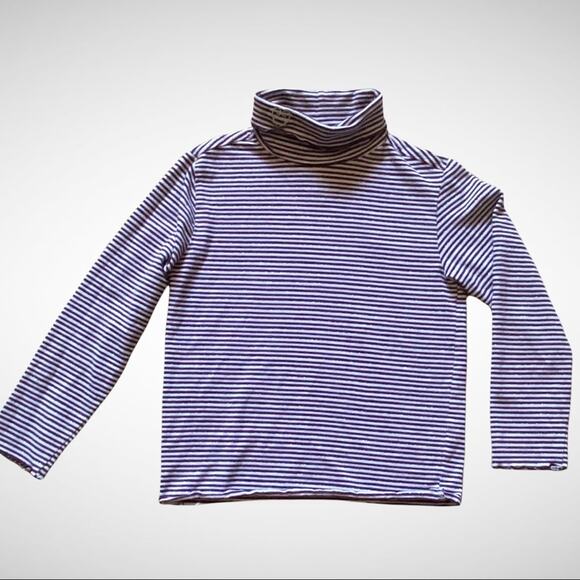 The Disney Store Striped Turtleneck Metallic Kids Sz 5-6 - Picture 2 of 9